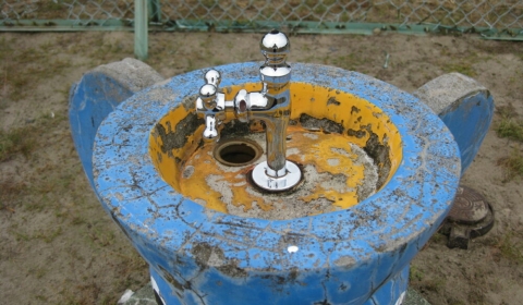 蓮潟新田児童遊園水飲場修繕